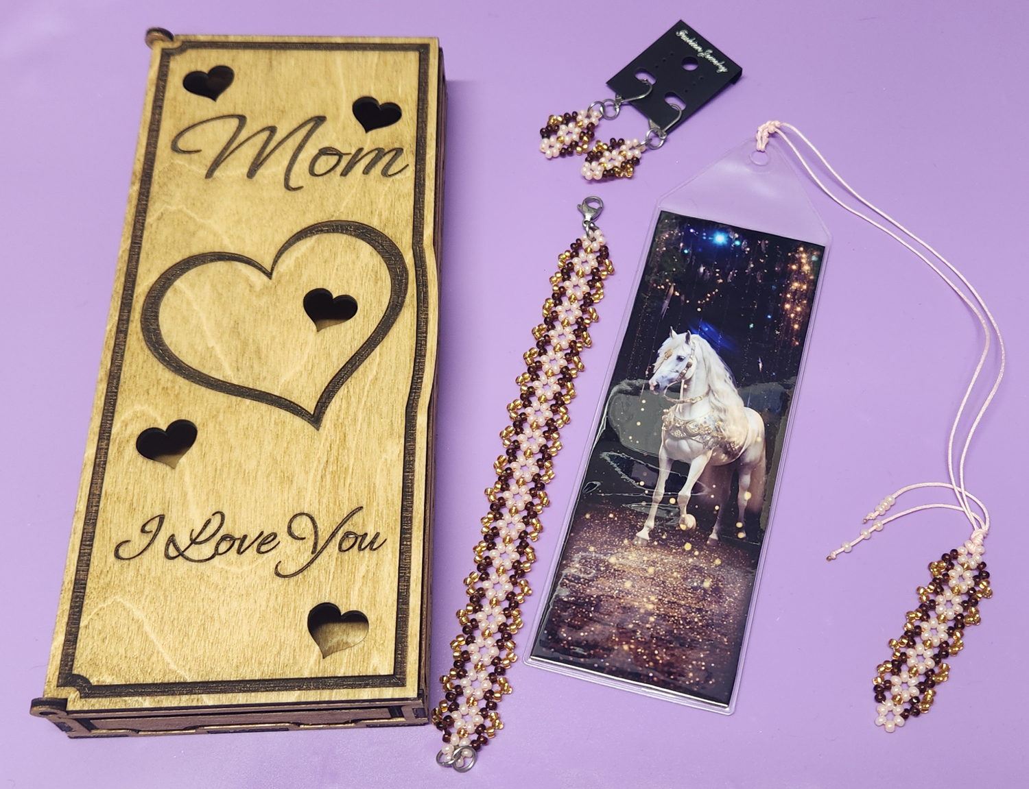 (image for) Mother's Day Gift Set - Circus Pony - Light Pink, Rootbeer, Gold