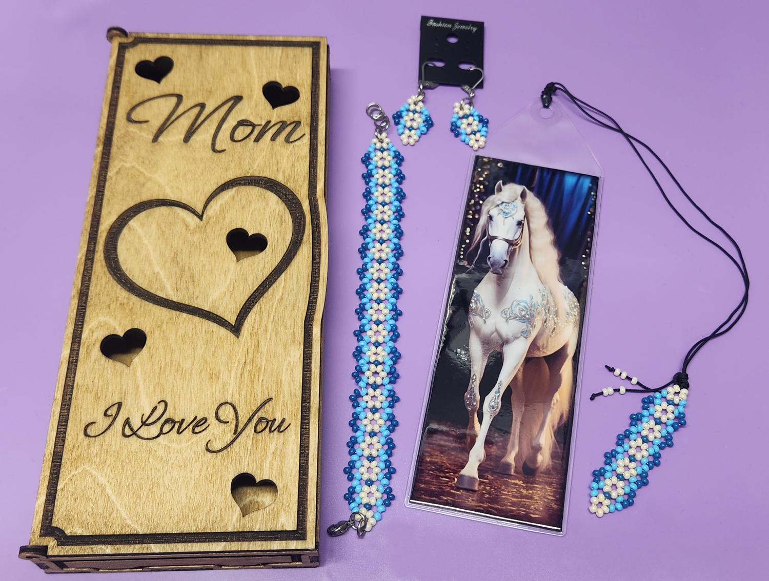 (image for) Mother's Day Gift Set - Circus Pony - White, Baby Blue, Blue