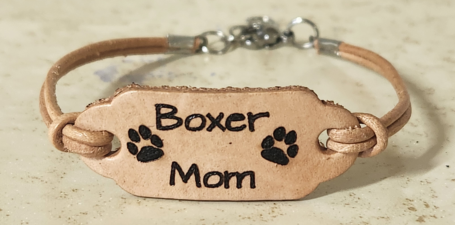 (image for) Boxer Mom Leather Bracelet Small